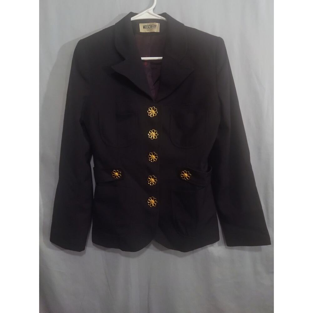 Vintage Moschery Black Blazer Jacket